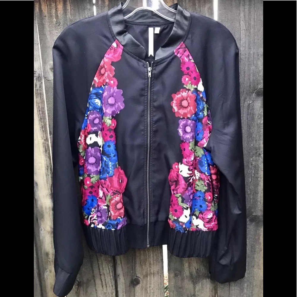Petticoat Alley Lightweight Bomber Jacket Size LG